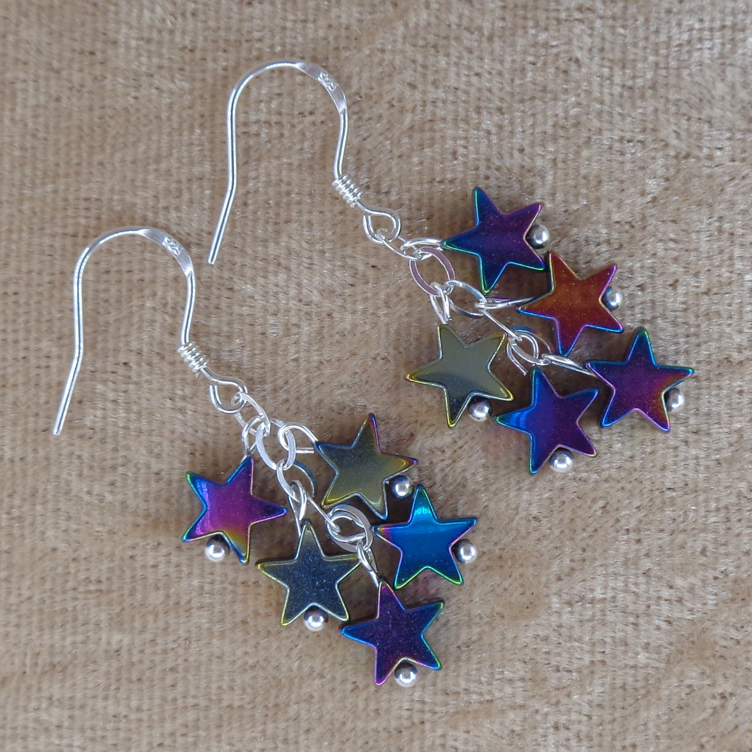 Hematite Stars Earrings