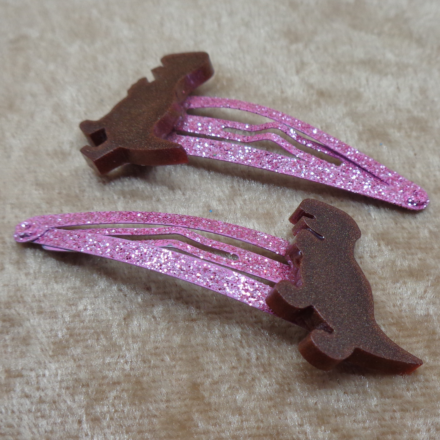 Dinosaur Hair Clips
