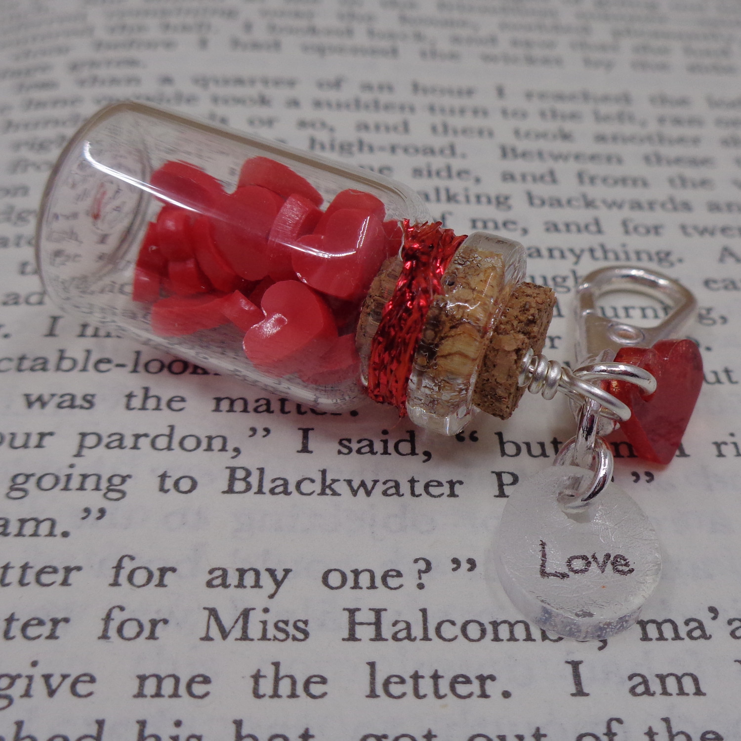 Hearts Jar Charm