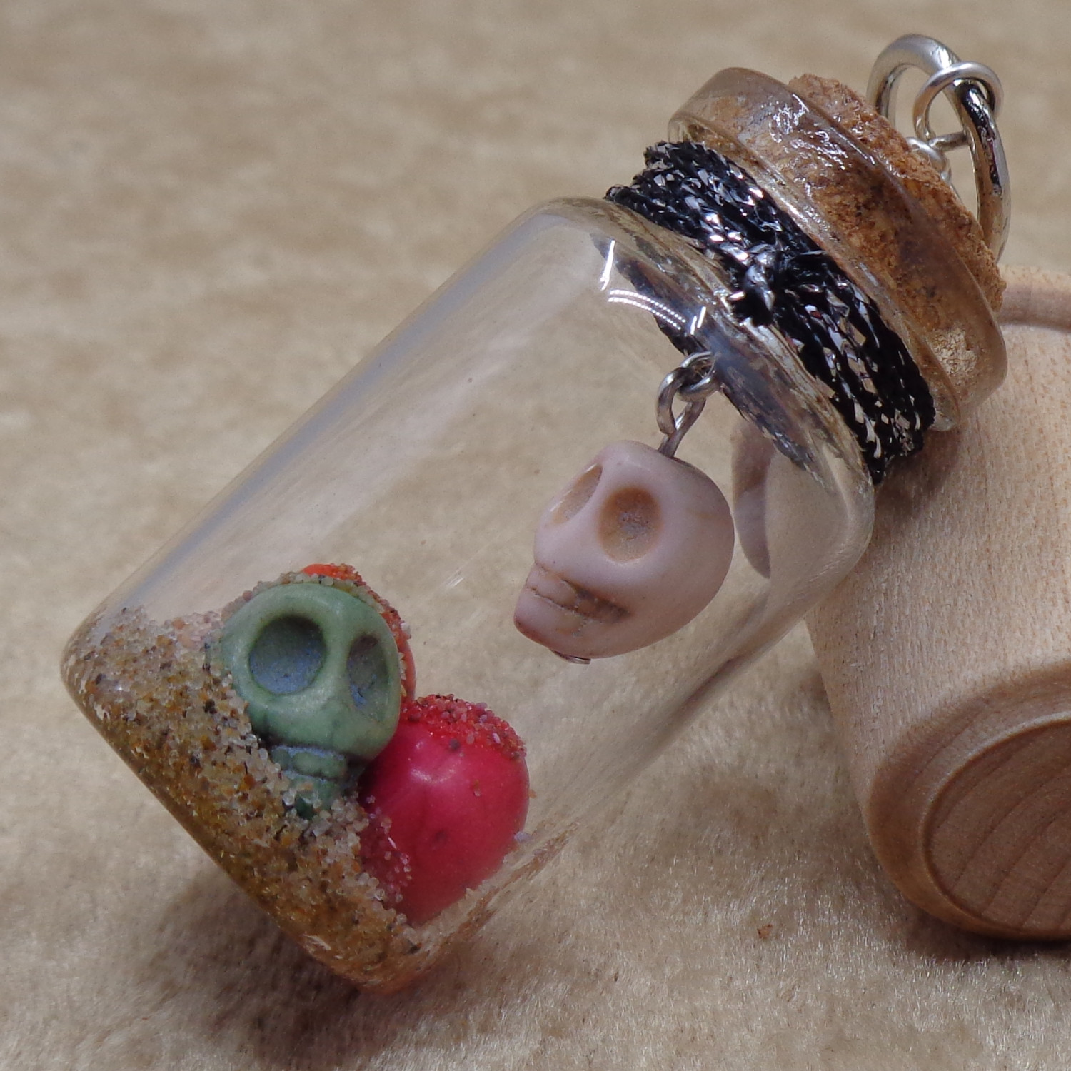 Skulls Jar Charm
