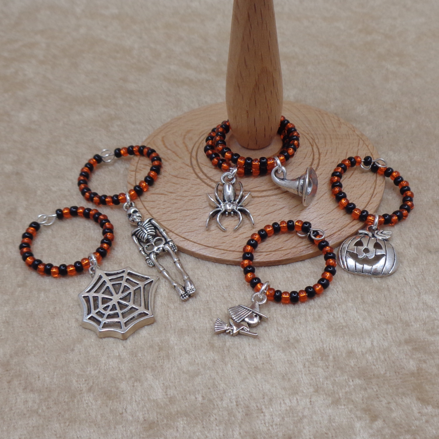 Halloween Wine Glass Charms